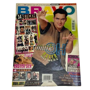 Vintage Bravo Germany Music Magazine,JAN 1995,Mark Oh,Jack Noseworthy, Bon Jovi - Imagen 1 de 12