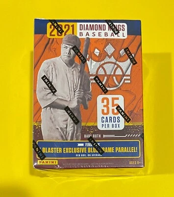 2021 Panini MLB Diamond Kings Baseball Trading Cards Blaster Box - 4 Parallels - Image 1 of 4