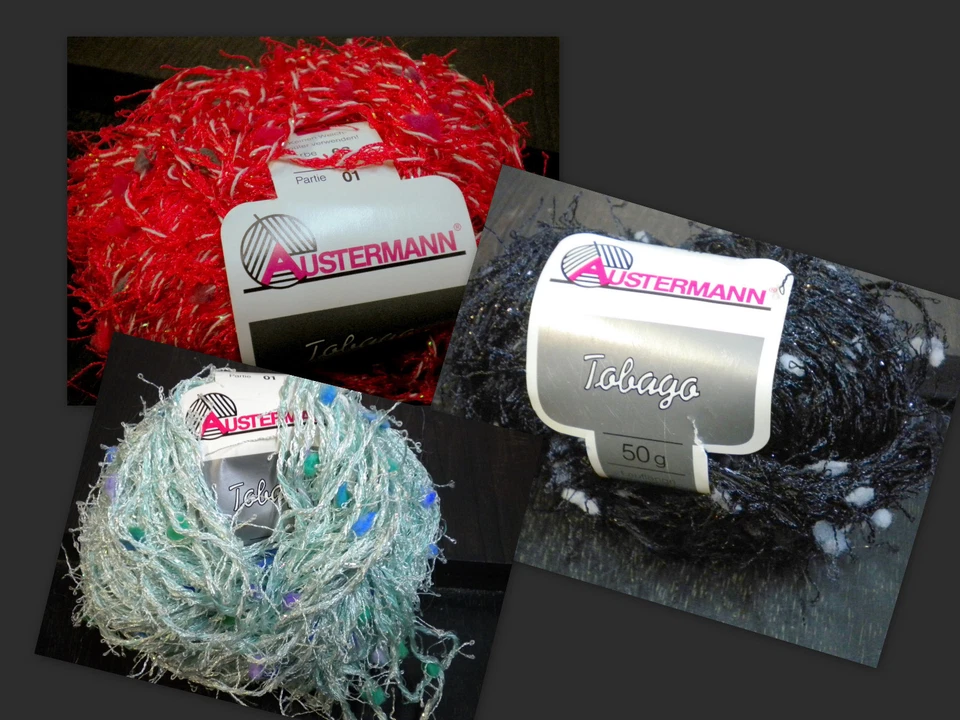 Austermann, Tobago, Effektgarn, Noppen, Fransen, Vintage, Retro  - Bild 1 von 1