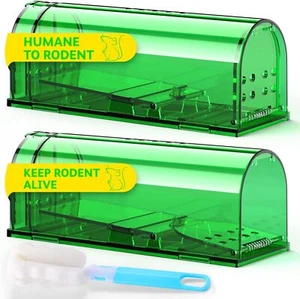 2 Pack Humane Mouse Traps Live Catch and Releas - Best Selling Mousetrap USA - Picture 1 of 8