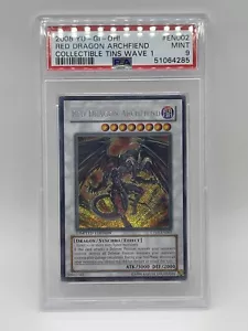Yu-Gi-Oh! Red Dragon Archfiend PSA 9 Collectible Tins Wave 1 Promo CT05-EN002 - Picture 1 of 5