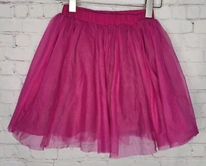 Hanna Andersson Girls Tulle Skirt Barbie Hot Pink Sz 8 Fairy Whimisical Party - Picture 1 of 8