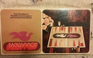 Backgammon board game 1975 Selchow and Righter toys kids dice vintage j20 - Picture 1 of 5