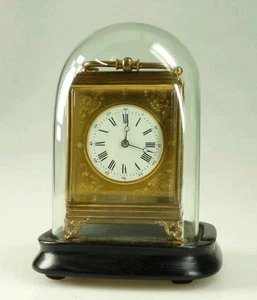 Beautiful Brass Carriage Clock in Working Order - With Key - Picture 1 of 17