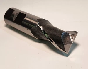 Fresadora de extremo HSS .990" Regrind x 1-1/2" LOC 2 flauta 1" vástago 4" OAL Brubaker - Imagen 1 de 6