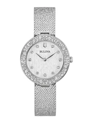 Orologio Da Donna Bulova 96L329 Con Diamanti Champagne E Veri Diamanti Ø32mm - Immagine 1 di 2