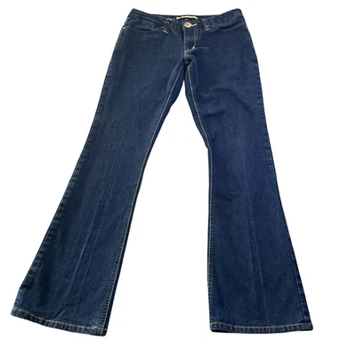 Pantalones de mezclilla para mujer Sergio Valente talla 8 lavado oscuro corte bota tiro bajo mezcla de algodón Foto 1 de 4