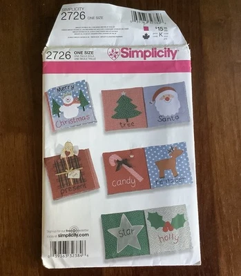 UNCUT Simplicity 2726 Fabric Seasonal Christmas Soft Book Sewing Pattern - Image 1 of 2