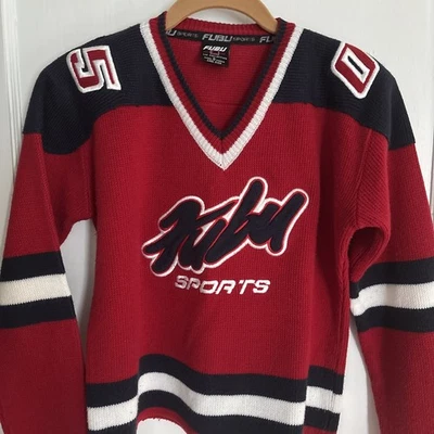 Suéter FUBU Sports The Collection 05 Juvenil Talla L Rojo/Azul/Blanco  Foto 1 de 4