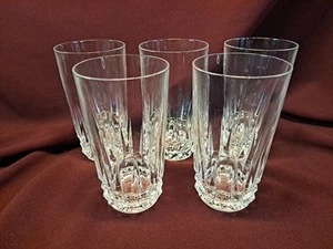 Cristal D'Arques TUILLERIES VILLANDRY Elegant Glass 6 1/8" HIGHBALL - Set 5 - Picture 1 of 10