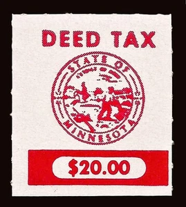 Minnesota $ 20 Deed State Revenue Stamp - SRS #D50 - Picture 1 of 1