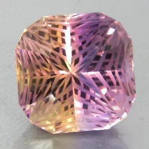 13.90Cts Fine Quality Natural Ametrine Radiant Magic Cut Loose Gemstone - Picture 1 of 5