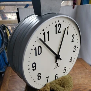 Reloj Americano Hora Y Señal Colgante Techo Industrial Antiguo - Imagen 1 de 18