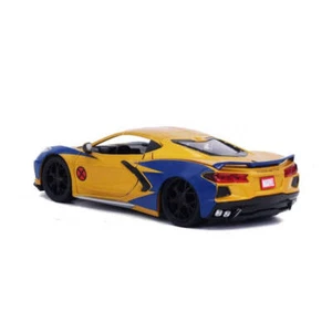 Marvel Comics Wolverine & 2020 Chevy Corvette 1:24 Scale Figure Collectables - Picture 1 of 3