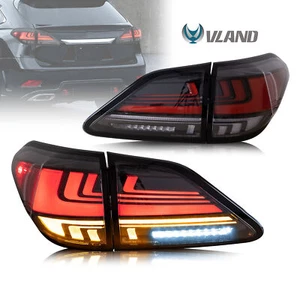 VLAND LED Red Tail Lights For 2009-2013 2014 Lexus RX350 RX450 W/ Sequential set - Picture 1 of 11