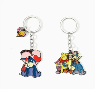 Lot 10 pcs cartoon eeyore Metal Enamel Pendant Keychain Jewelry Accessories DIY - Image 1 of 4