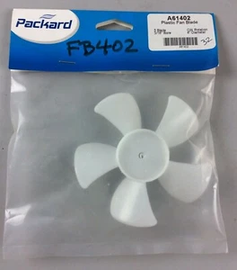 FB402 PACKARD Plastic FAN BLADE A61402 4" Diameter 5 Blade 3/16" Bore - Picture 1 of 2