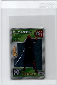 2009 Sabritas Star Wars Mini Card HTF  Foil Plo Koon - Picture 1 of 2