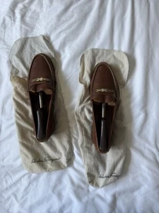 Salvatore Ferragamo Brown Leather Loafer Vintage size 12 - Picture 1 of 4