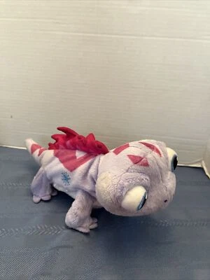 Disney Frozen 2 Plush Bruni Walk Glow Fire Spirit Salamander Lizard Purple WORKS - Image 1 of 4