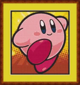 Kirby Cross Stitch Kit - Picture 1 of 2