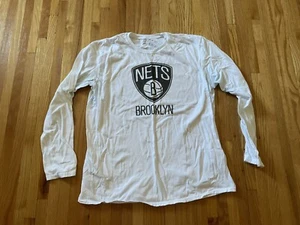 Brooklyn Nets Fanatics LS T- Shirt XL NBA - Picture 1 of 3