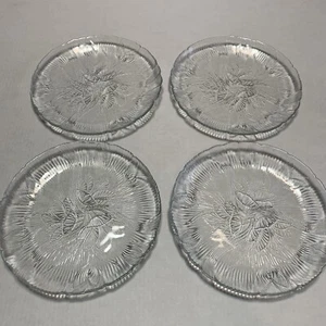 Arcoroc Canterbury Crocus Pattern 7 1/2" Salad Lunch Plates Set of 4 - Picture 1 of 6