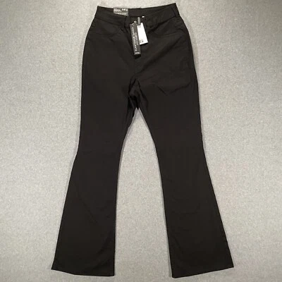 Новый с Ярлыками разделенный H & M изогнутый высокая талия Flare черный эластичной джинсовой ткани джинсы женщин 4 x 32» - Изображение 1 из 4