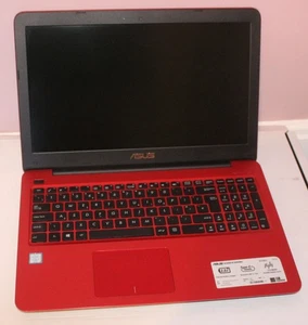Asus X556U i7 6500u Windows 10 Red Laptop With 8gb Ram & 480gb SSD Hard Drive - Picture 1 of 16