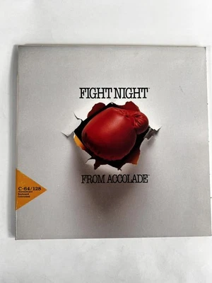 Vintage Fight Night Commodore 64/128 5.25 Floppy Disk Accolade Boxing Game C64 - Image 1 of 4