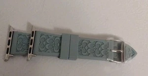 coach apple Smart watch band All over Logo Baby Blue Silicone 38/40/41 - Zdjęcie 1 z 4