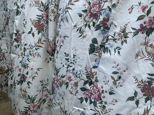 Pair Vintage Retro Burlington House Permanent Press Curtains W62” D82” (2) Plb - Picture 1 of 13