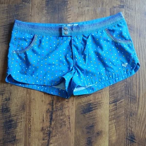 Roxy Vintage Colorful Polka Dot Board Shorts Y2K Blue Size 9 - Picture 1 of 14