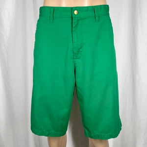Volcom Men's 34W Green Long Twill Cotton Blend Casual Skate Frickin Chino Shorts - Picture 1 of 12