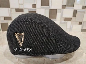 GUINNESS Shamrock ☘️  Ivy Cap-Newspapper Boy Hat.  GRAY, Elastic , LARGE  - Picture 1 of 8