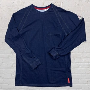 Bulwark FR IQ Series Hemd Langarm Blau Workwear Herren Large - Bild 1 von 5