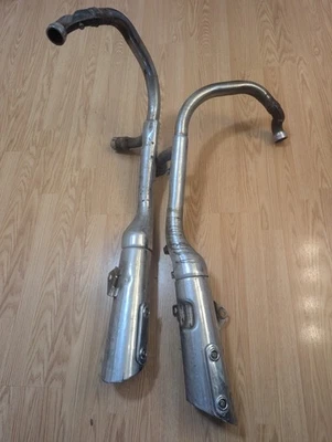 1986 KAWASAKI EN450 EN 450 454 LTD EXHAUST MUFFLER PIPES - Image 1 of 4