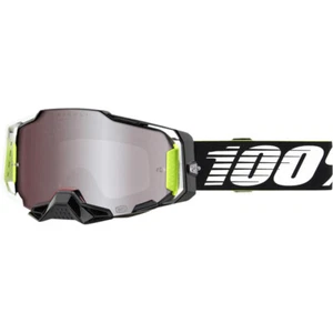 100% Armega Goggles - RACR - HiPER Silver Mirror - Picture 1 of 5