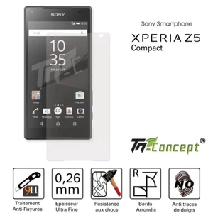 TM-Concept® Verre trempé pour Sony Xperia Z5 Compact - 0,26mm Radian 2,5D - Photo 1/7