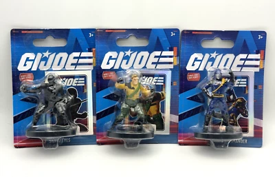 GI Joe Mini Action Figure w/Bonus Card Cobra Commander Snake Eyes Duke Set of 3 - Image 1 of 4