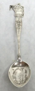 STERLING SILVER 1908 PORTLAND OREGON PROSPECTORS MULE 3 3/8" SOUVENIR SPOON - Picture 1 of 5