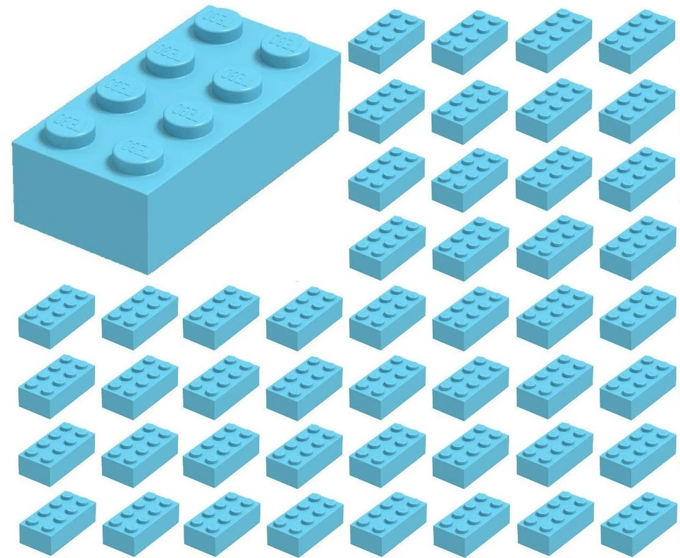 BULK Genuine LEGO 3001 2x4 Bricks - Assorted Colors