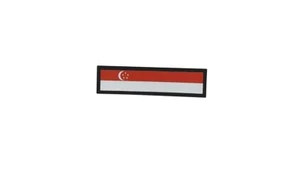 Patch printed embroidered travel souvenir biker backpack flag singapore - Imagen 1 de 1
