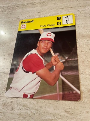 Sportscaster Baseball 1978 #21-09 (Lausana A) Vada Pinson - Cincinnati Reds EX Foto 1 de 2