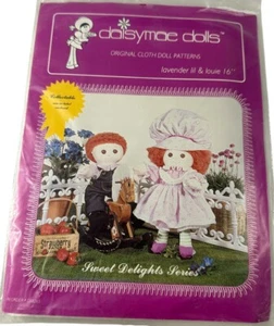 Muñecas Daisymae Original Muñeca de Tela Patrón Lavanda Lil & Louie Nuevo De Colección Nuevo de Lote Antiguo - Imagen 1 de 12