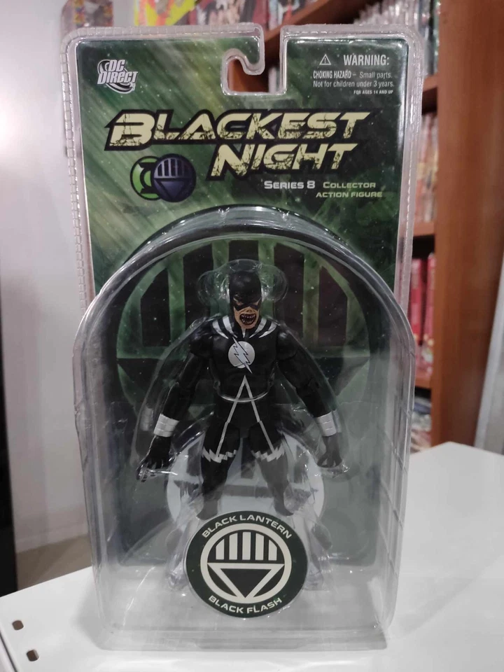 DC Direct Blackest Night Black Lantern Black Flash Figure NEW - Image 1 of 4