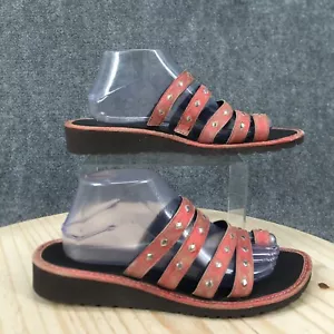 Donald J Pliner Sandals Womens 10.5 M Casual Slip On Studded Flip Flops Red - Picture 1 of 16