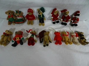 Weihnachten Miniatur Bären Cottage Sammlerstücke Katze Hase Bär & mehr 15 Artikel - Bild 1 von 12