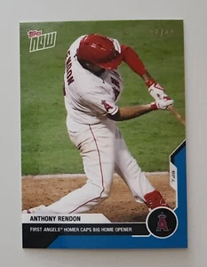 2020 Topps NOW Card #28 Anthony Rendon Arizona Diamondbacks Blue Parallel #/49 - Picture 1 of 2