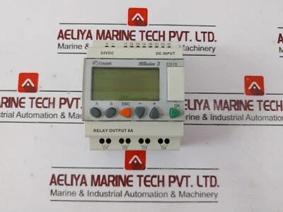 Crouzet CD12 Millenium 3 programmable Logic Controller 24VDC 2.7W Max 8A/250VAC - Image 1 of 4